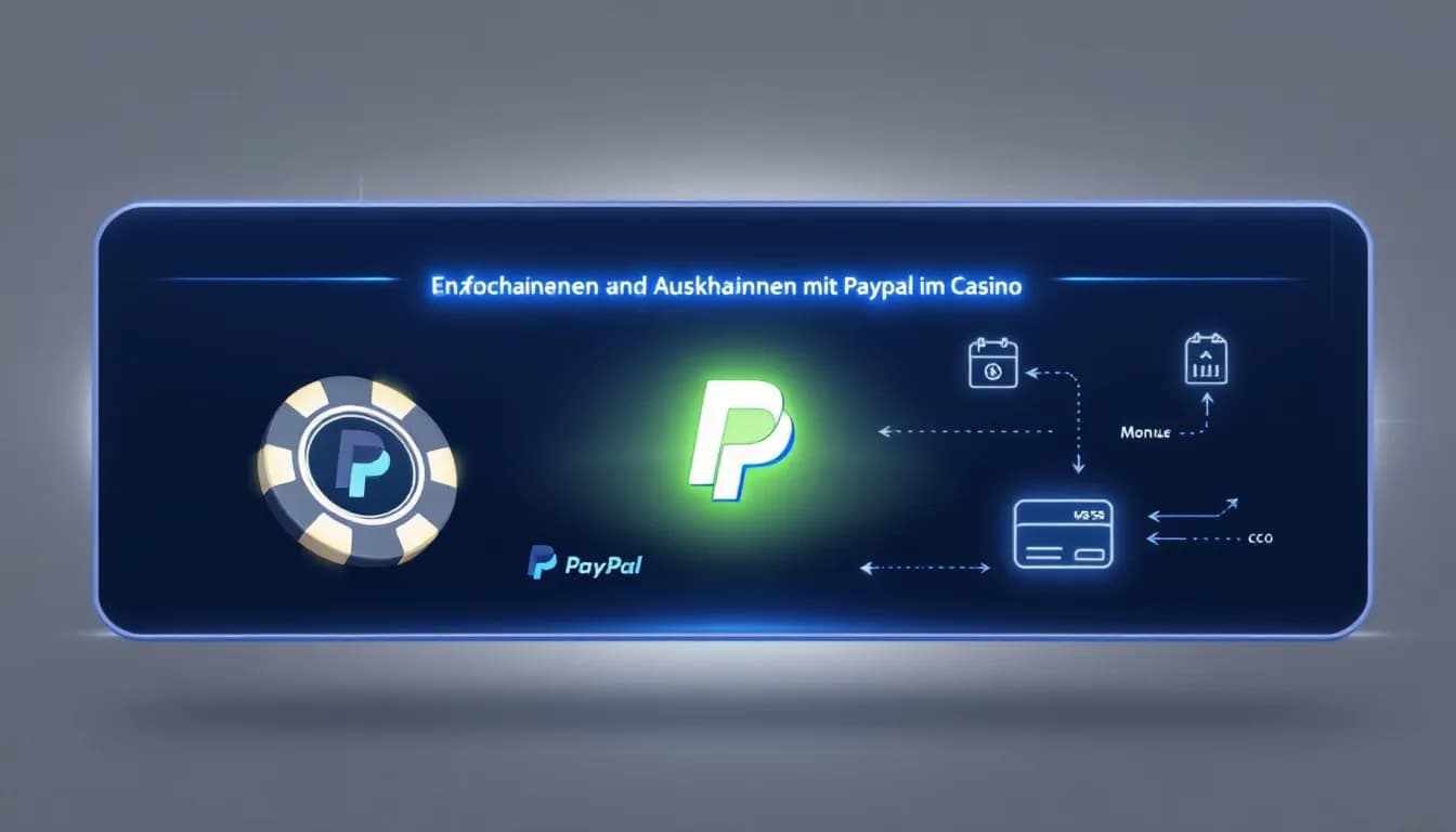 Einzahlungen und Auszahlungen mit PayPal im Casino.